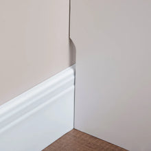 Laden Sie das Bild in den Galerie-Viewer, Heizkörperabdeckung mit Lamellendesign & Ablagefläche – Weiß, 120 cm
