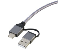 Laden Sie das Bild in den Galerie-Viewer, Multifunktions-Ladekabel für alle Ladebedürfnisse 8in1 USB-C/A zu USB-C/Micro-USB/Lightning