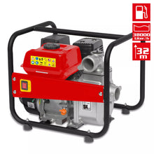 Laden Sie das Bild in den Galerie-Viewer, Wasserpumpe mit 6,5 PS Motor (4-Takt). 3 Zoll Schlauchanschluss. 60.000 Liter / Stunde Förderleistung.