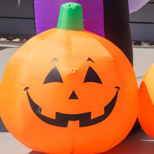 Laden Sie das Bild in den Galerie-Viewer, Aufblasbarer Halloween Deko Geistertorbogen Feiertagsdekorationen mit LEDs Aufblasbar 2,80 m