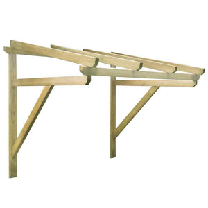 Vordächer Holz (Regenschutz) mit Rahmen 150/200cm Breite. Beliebig erweiterbar oder zuschneidbar.