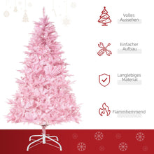 Laden Sie das Bild in den Galerie-Viewer, Weihnachtsbaum Tannenbaum Christbaum, rosa, 150 cm