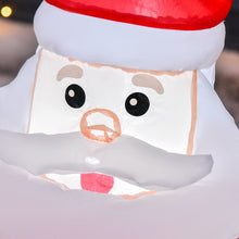 Laden Sie das Bild in den Galerie-Viewer, Aufblasbarer Weihnachtsmann mit Geschenksack, 120 cm mit LED-Beleuchtung. Weihnachten Deko Luftfigur