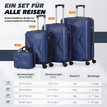 Laden Sie das Bild in den Galerie-Viewer, Rauten Business Kofferset 4-tlg. Komplettpreis. Sonderposten.