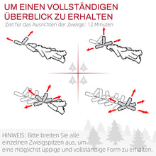 Laden Sie das Bild in den Galerie-Viewer, Künstlicher Weihnachtsbaum – 1,8 m, realistisches Aussehen, feuersicherer Kunststoff