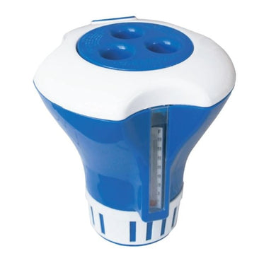 (-24% UVP) Dosierschwimmer Azur groß mit Thermometer