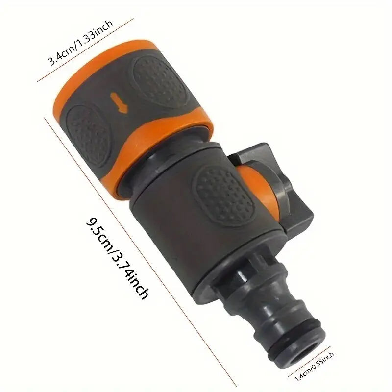 Robuste Schnellkupplung mit integrierter Wasserstopp-Funktion zur Durchflussregelung