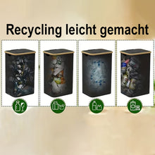 Laden Sie das Bild in den Galerie-Viewer, Waschbarer Recycling-Eimer 100 Liter – robust, platzsparend und faltbar