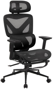 RESTO ergonomischer und vielfach einstellbarer Chefsessel, Bürostuhl, Mesh-Stoff, schwitzfrei.