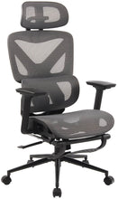 Laden Sie das Bild in den Galerie-Viewer, RESTO ergonomischer und vielfach einstellbarer Chefsessel, Bürostuhl, Mesh-Stoff, schwitzfrei.