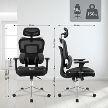 Laden Sie das Bild in den Galerie-Viewer, Bürostuhl LOTHE, ergonomisch, belastbar bis 150 kg