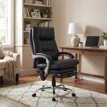 Laden Sie das Bild in den Galerie-Viewer, Massagesessel als Leder-Chefsessel SIMBA mit Liegefunktion. Bis 150 kg.