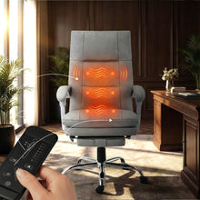 Laden Sie das Bild in den Galerie-Viewer, Massagesessel als Leder-Chefsessel SIMBA mit Liegefunktion. Bis 150 kg.