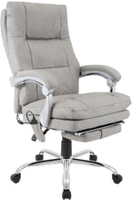 Laden Sie das Bild in den Galerie-Viewer, Massagesessel als Leder-Chefsessel SIMBA mit Liegefunktion. Bis 150 kg.