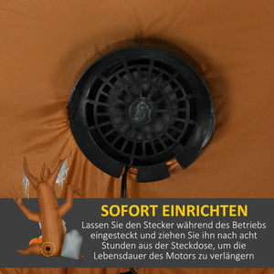 Aufblasbare Halloween-Dekoration – Geisterbaum mit LED-Beleuchtung & Figuren, 240 cm
