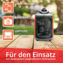 Laden Sie das Bild in den Galerie-Viewer, Inverter Stromerzeuger 1100 Watt. (1000 Watt Dauerleistung.) 14,5 kg. Motorleistung 1,8 PS.