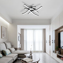 Laden Sie das Bild in den Galerie-Viewer, Schwarze LED-Deckenleuchte – dimmbare 24W Deckenlampe in Chrom-Alu für Büro, Wohnzimmer &amp; Flur