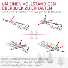 Laden Sie das Bild in den Galerie-Viewer, Weihnachtsbaum mit LED-Beleuchtung und Kunstschnee – 1,8 m, flammenhemmend, stabiler Metallfuß