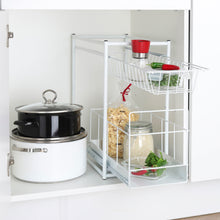 Laden Sie das Bild in den Galerie-Viewer, Einbauschublade für Spülschrank, 2-stufig, weiß