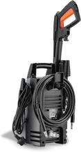 Laden Sie das Bild in den Galerie-Viewer, Hochdruckreiniger 110 BAR Arbeitsdruck, Fördermenge 390 l/h,1400 Watt Leistung, 5 m Hochdruckschlauch und -Pistole, 4.9 kg, inkl. Zubehör