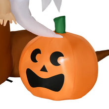 Laden Sie das Bild in den Galerie-Viewer, Aufblasbare Halloween-Dekoration – Geisterbaum mit LED-Beleuchtung &amp; Figuren, 240 cm