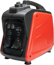 Laden Sie das Bild in den Galerie-Viewer, Inverter Stromerzeuger 2200 Watt. (2000 Watt Dauerleistung.) 18 kg. Motorleistung 3,4 PS.