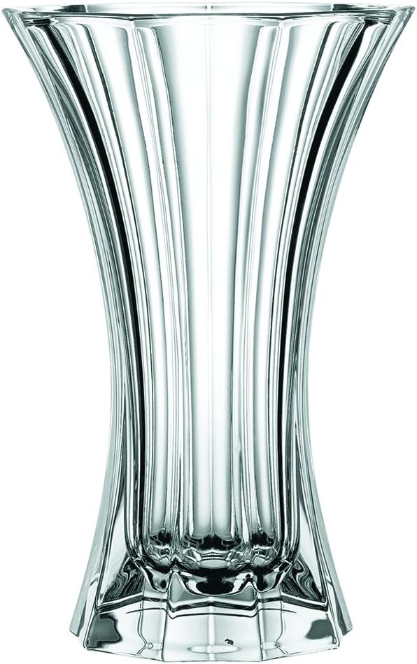 Schwere Vase Saphir aus Glas, verschiedene Höhen. Kristallglas.