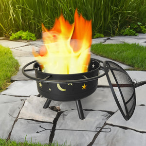 Feuerstelle mit Funkenschutz, rund Maße ca. ⌀ 76 x 60 cm Feuerschale