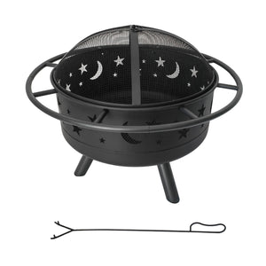 Feuerstelle mit Funkenschutz, rund Maße ca. ⌀ 76 x 60 cm Feuerschale