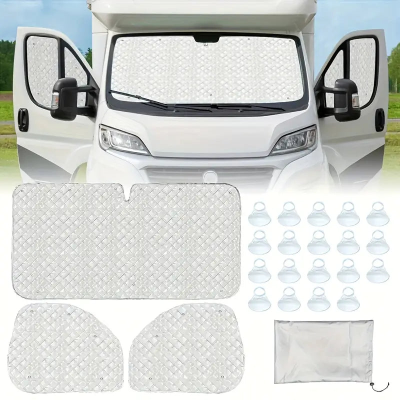 Universal-Sonnenschutz für Transporter 3-teilig