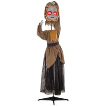 Laden Sie das Bild in den Galerie-Viewer, Halloween animierte Geisterpuppe 160 cm mit Spezialeffekten und Soundfunktion