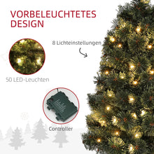 Laden Sie das Bild in den Galerie-Viewer, Künstlicher Weihnachtsbaum mit LED-Lichtern – 90 cm, dimmbar mit 8 Modi