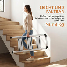 Laden Sie das Bild in den Galerie-Viewer, Extra schmale Aluminium-Klappleiter 110 cm. (Nur 5,3 cm Gesamtbreite)