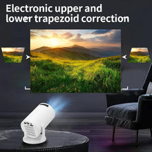 Laden Sie das Bild in den Galerie-Viewer, Mini-Beamer rundes Gehäuse, 4K UHD Heimkino Projektor LCD 5G WiFi Bluetooth Taschenkino für Iphone und Android (Kopie)