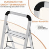 Extra schmale Aluminium-Klappleiter 110 cm. (Nur 5,3 cm Gesamtbreite)