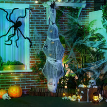 Laden Sie das Bild in den Galerie-Viewer, Lebensgroße Halloween-Mumie, Soundfunktion, mit Bewegungssensor und LED-Lichtern,  170 cm