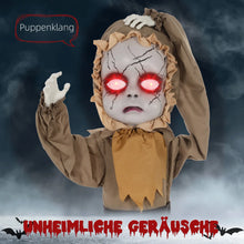 Laden Sie das Bild in den Galerie-Viewer, Halloween animierte Geisterpuppe 160 cm mit Spezialeffekten und Soundfunktion
