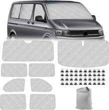 Laden Sie das Bild in den Galerie-Viewer, Sonnenschutz Perfekter Schutz 8-teilig für Ihren Volkswagen Bus VW T5 oder T6