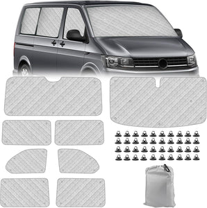 Sonnenschutz Perfekter Schutz 8-teilig für Ihren Volkswagen Bus VW T5 oder T6