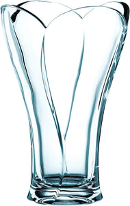 Schwere Vase Calypso aus Glas, ca. 27 cm Höhe. Kristallglas.