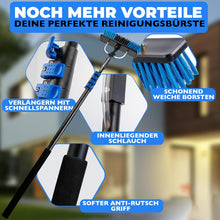 Laden Sie das Bild in den Galerie-Viewer, Teleskopwaschbürste mit Wasseranschluss 4,6 oder 7 m Länge. Für Fenster, Solaranlagen usw.