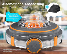 Laden Sie das Bild in den Galerie-Viewer, Pool-Roboter mit Akku-Betrieb für die totale Schwimmbad - Reinigung.