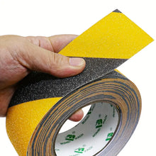 Laden Sie das Bild in den Galerie-Viewer, Lebensretter Antirutsch-Klebeband 10 Meter, 5 cm Breite. Rutschfest für Treppenstufen. Schwarz-Gelb