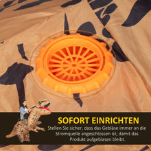 Laden Sie das Bild in den Galerie-Viewer, Aufblasbares Dinosaurier-Kostüm für Erwachsene, 210 lang, 170 cm hoch