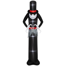 Laden Sie das Bild in den Galerie-Viewer, Aufblasbare Halloween-Dekoration – Aufblasbarer Halloween-Geist mit Hut, 306 cm