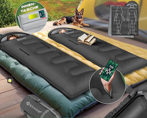 Wasserdichter Mumienschlafsack für Camping & Outdoor – Vielseitig als Deckenschlafsack nutzbar
