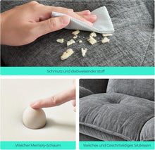 Laden Sie das Bild in den Galerie-Viewer, Bettsofa 3-Sitzer mit Schlaffunktion, Klappsofa, Schlafsofa mit Rückenlehne &amp; Armlehnen. Bettfunktion