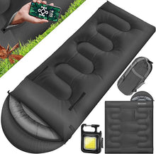 Laden Sie das Bild in den Galerie-Viewer, Wasserdichter Mumienschlafsack für Camping &amp; Outdoor – Vielseitig als Deckenschlafsack nutzbar