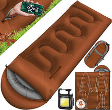 Laden Sie das Bild in den Galerie-Viewer, Wasserdichter Mumienschlafsack für Camping &amp; Outdoor – Vielseitig als Deckenschlafsack nutzbar