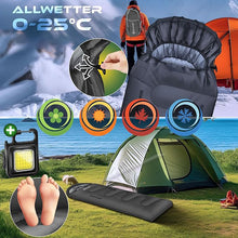 Laden Sie das Bild in den Galerie-Viewer, Wasserdichter Mumienschlafsack für Camping &amp; Outdoor – Vielseitig als Deckenschlafsack nutzbar